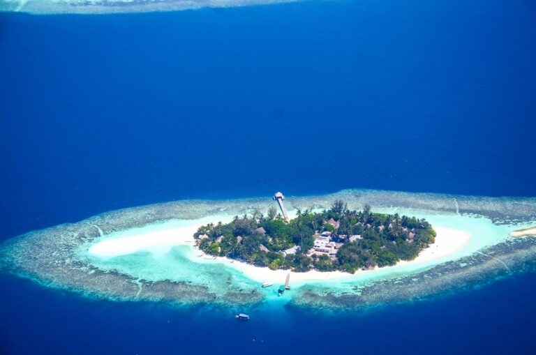 Tropisk ø på Maldiverne