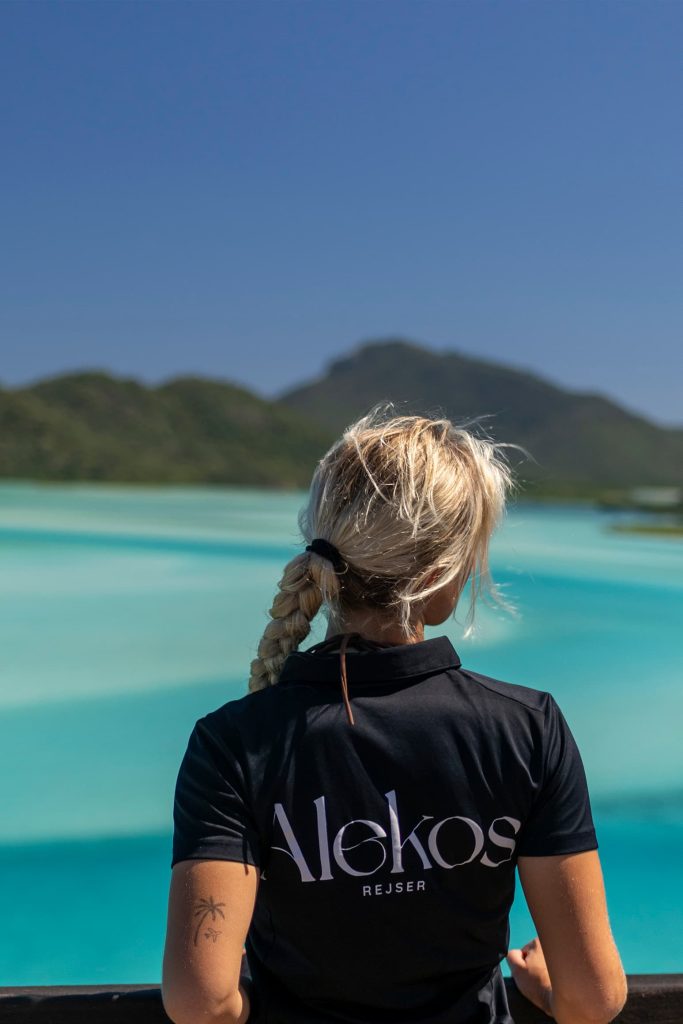 Laura på Whitsundays i Australien