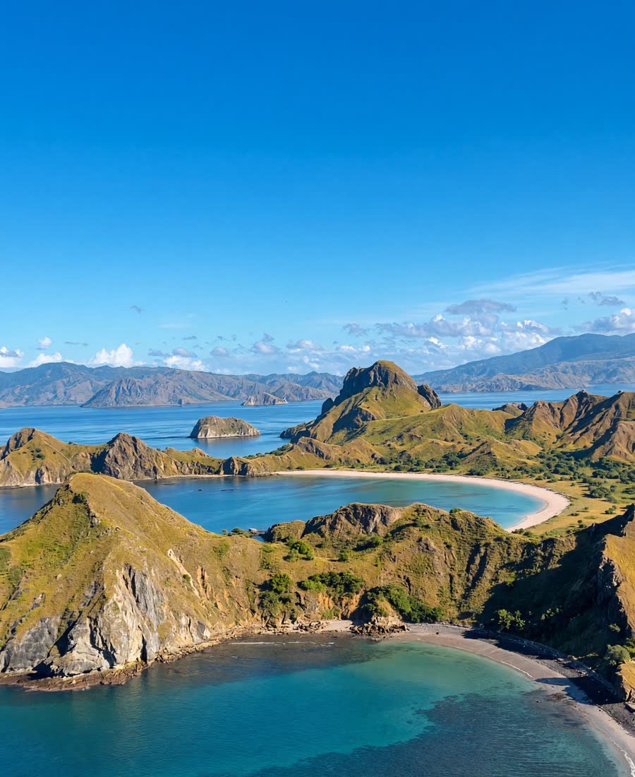 Udsigten over Padar Island